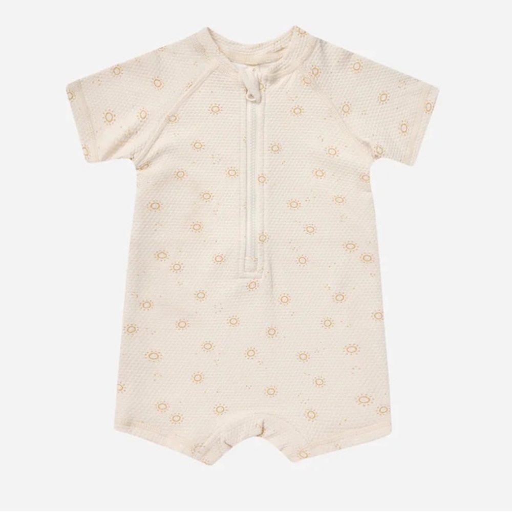 QUINCY MAE Zip Rashguard One-Piece Suns 6-12M